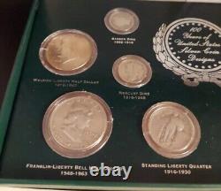 100 Years of United States Silver Coin Designs Really Unique Presentation SUPER