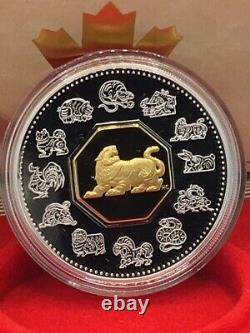1998 Canada $15 Year of The Tiger Lunar Coin