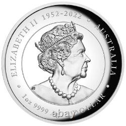 1 oz Silver Coin 2024 $1 Australian Lunar Series III Year of the Dragon Proof HR