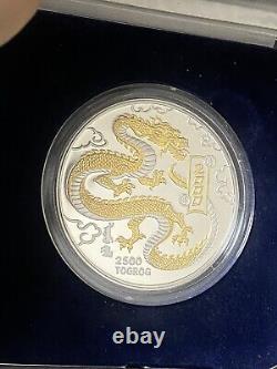 2000 Mongolia? 2500 Togrog Year Of The Dragon? 5 Ounce. 999 Silver Coin