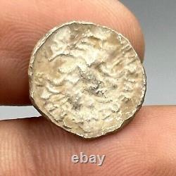 2000+ Years Ancient Roman Greek Solid Silver Coin With King Face