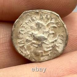 2000+ Years Ancient Roman Greek Solid Silver Coin With King Face