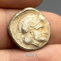 2000+ Years Old Ancient Greek Athena Owl Attica Silver Coin In Good Condition