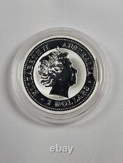 2004 Lunar Year of the Monkey Perth Mint 0.999 Silver Coin 2-oz Series I Capsule