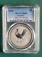 2005 Australia Coin Year Of Rooster 1 Oz 999 Pure Silver Pcgs Ms 69