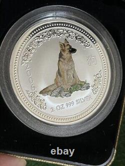 2006 Year of Dog 2oz $2 Silver Proof Coin Show Special- Only 750 Mintage