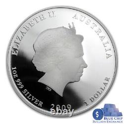 2009 $1 Year of The Ox 1oz Silver Bullion Coin in Capsule Only