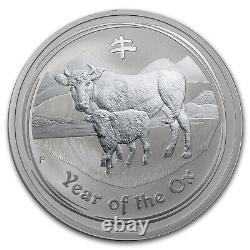 2009 Australia 2 oz Silver Year of the Ox BU (Series II) SKU #43885