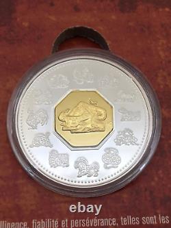 2009 Canada $15 Year of The Ox Sterling Silver Coin and Stamp Set