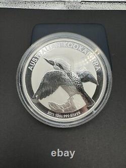 2011, 2012, 2013 Australia Kookaburra 10oz. 9999 Silver Coins 3 Years