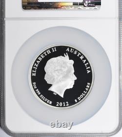 2012 5 Oz. 999 Silver Year Of The Dragon Ngc Pf70 Ultra Cameo $398.88