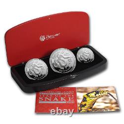 2013 Australia 3-Coin Silver Year of the Snake Proof Set SKU #71332