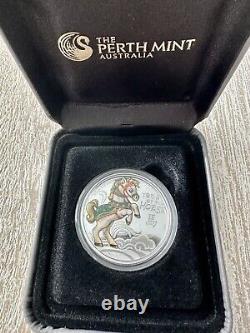 2014 Year Of The Horse Baby Silver Coin Perth Mint Coa