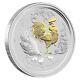 2017 Lunar Year Of The Rooster Gold Gilt 1 Oz. 9999 Silver Coin $158.88