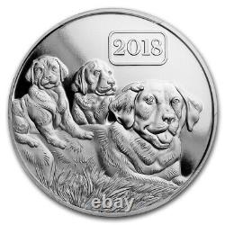 2018 Tokelau 1 oz Silver Lunar Year of the Dog PR-69 PCGS. 999 Silver Coin