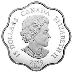 2019 Canada $15 Lunar Lotus Year Of The Pig Fine Silver Coin