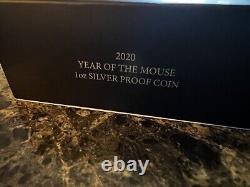 2020 Australia PROOF Lunar Year of the Mouse 1oz Silver $1 Coin Series3