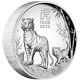 2022 $5 Australia Year Of The Tiger Domed 1 Oz Silver Proof Coin