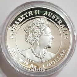 2022 $5 Australia YEAR OF THE TIGER Domed 1 Oz Silver Proof Coin