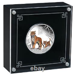 2022 Australia COLORED PROOF Lunar Year of the Tiger 1oz Silver $1 Coin Series 3