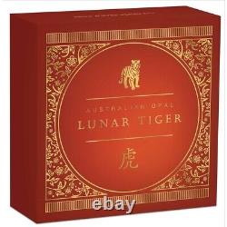 2022 Australian Opal Lunar Series Year of the Tiger 1oz Silver Proof Coin