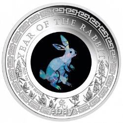 2023 Australia Opal Lunar Year of the Rabbit 1oz Silver Proof Coin