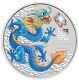 2024 1 Oz Silver $1 Australia Blue Year Of The Dragon Pert Stamp Coin In Card