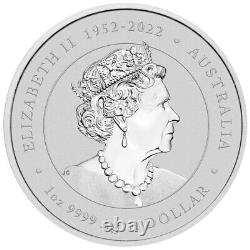 2024 1 Oz Silver $1 Australia PURPLE YEAR OF THE DRAGON Colored Coin In Card