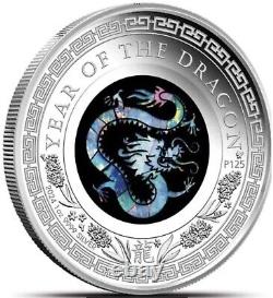 2024 Australia Opal Lunar Year Of Dragon 1 Oz Silver Proof Coin in Box