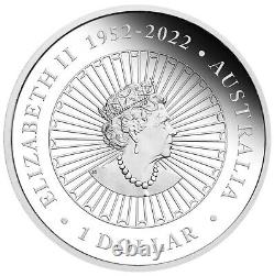 2024 Australia Opal Lunar Year Of Dragon 1 Oz Silver Proof Coin in Box