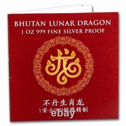 2024 Bhutan Year of the Dragon Proof 1 oz Silver Coin 3,000 Mintage