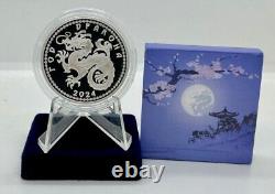 2024 Lao Lunar Year of the Dragon 1 Oz Silver Proof Coin Chinese Dragon Zodiac