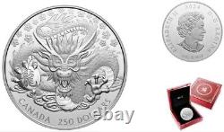 2024'Lunar Year of the Dragon' Prf $250 Fine Silver Kilo Coin(RCM 208206)(20640)