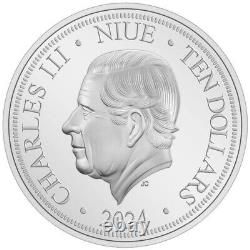 2024 Niue Disney Lunar Happy Year of the Dragon 3oz Fine Silver Coin Serial #28