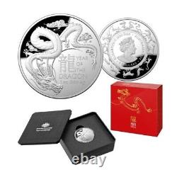 2024 Royal Australian Mint Lunar Year of the Dragon $5 Silver Domed Coin