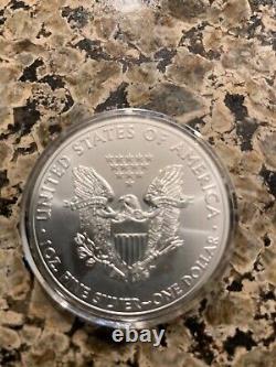 5 x 1 Oz. American silver eagles, 99.99 Pure silver