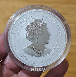 5oz Silver 999.9 Australian Lunar Year Of Mouse 2020 Bullion Coin Perth Mint