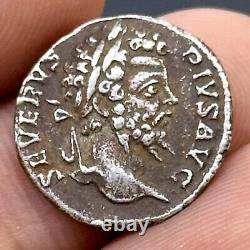 Ancient Greek King With Beard Solid Silver Coin 2000+ Years Old