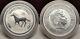 Australia 2002 Lunar Year Of The Horse 2 Oz 999 Silver Coin