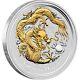 Australia 2012 Year Of Dragon $1 Pure 1 Oz Gilded Silver Coin Perfect