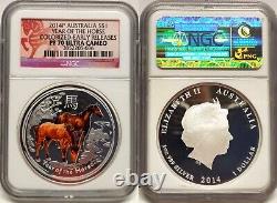 Australia 2014 Year of the Horse 1oz 999 silver PROOF NGC PF 70 ULTRA CAMEO