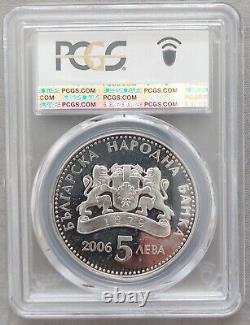 Bulgaria Silver Proof 5 Leva Coin 2006 Year Km#284 Taste Of Sun Pcgs Pr66
