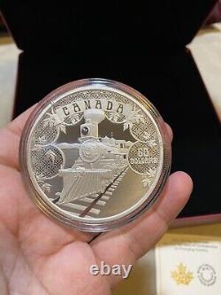 Canada 2021 5oz Silver 50$ 3 Coin Set First 100 Years Confederation Trains boat