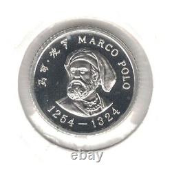 China Proof 5 Jiao Silver Coin 1983 Year Km#65 Marco Polo