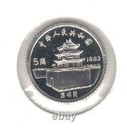 China Proof 5 Jiao Silver Coin 1983 Year Km#65 Marco Polo