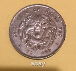 China empire dragon dollar silver coin 29th Year Of Kuang Hau