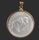 Coin Pendant 2021 Year Of The Bull 1 Oz. Fine Silver Round 14k Gold Filled Bezel