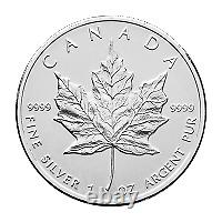 Lot of 25 x 1 oz Random Year Canadian Maple Leaf Silver Coin