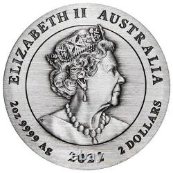 Perth Mint Australian Lunar Series III 2022 Year of the Tiger 2oz Silver Coin