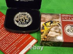 Perth Mint LUNAR YEAR OF THE SNAKE 2013 SERIES II 1 oz silver coin coloured